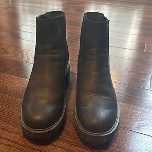 Chunky motorcycle boots